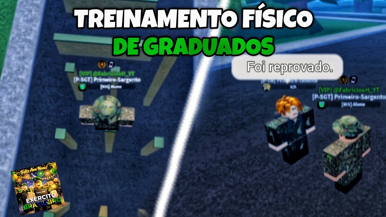 FUI no TREINAMENTO FÍSICO e VIREI SUBTENENTE - EB DO FANTASMA [ ROBLOX ]