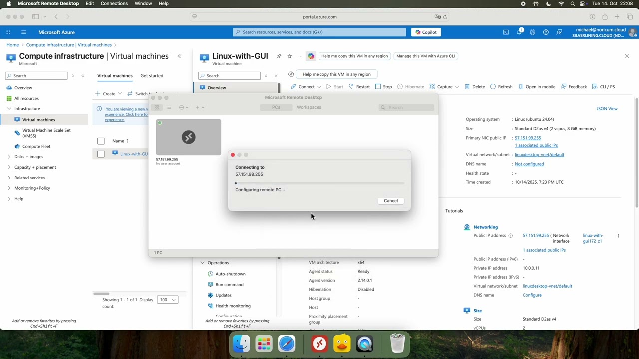 Azure RDP from Mac &mdash; Connect to Ubuntu with GUI