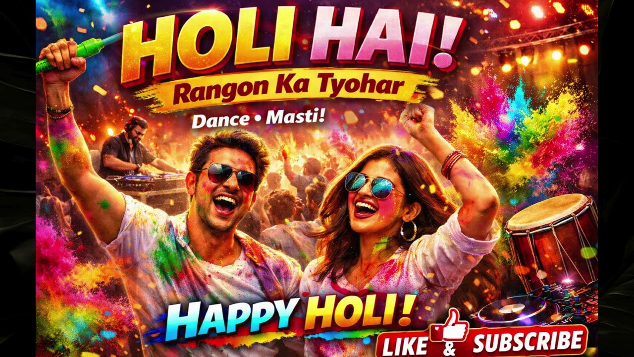 Holi Hai 2026 | Rangon Ka Tyohar DJ Song | Happy Holi Dance Anthem#viral #trending