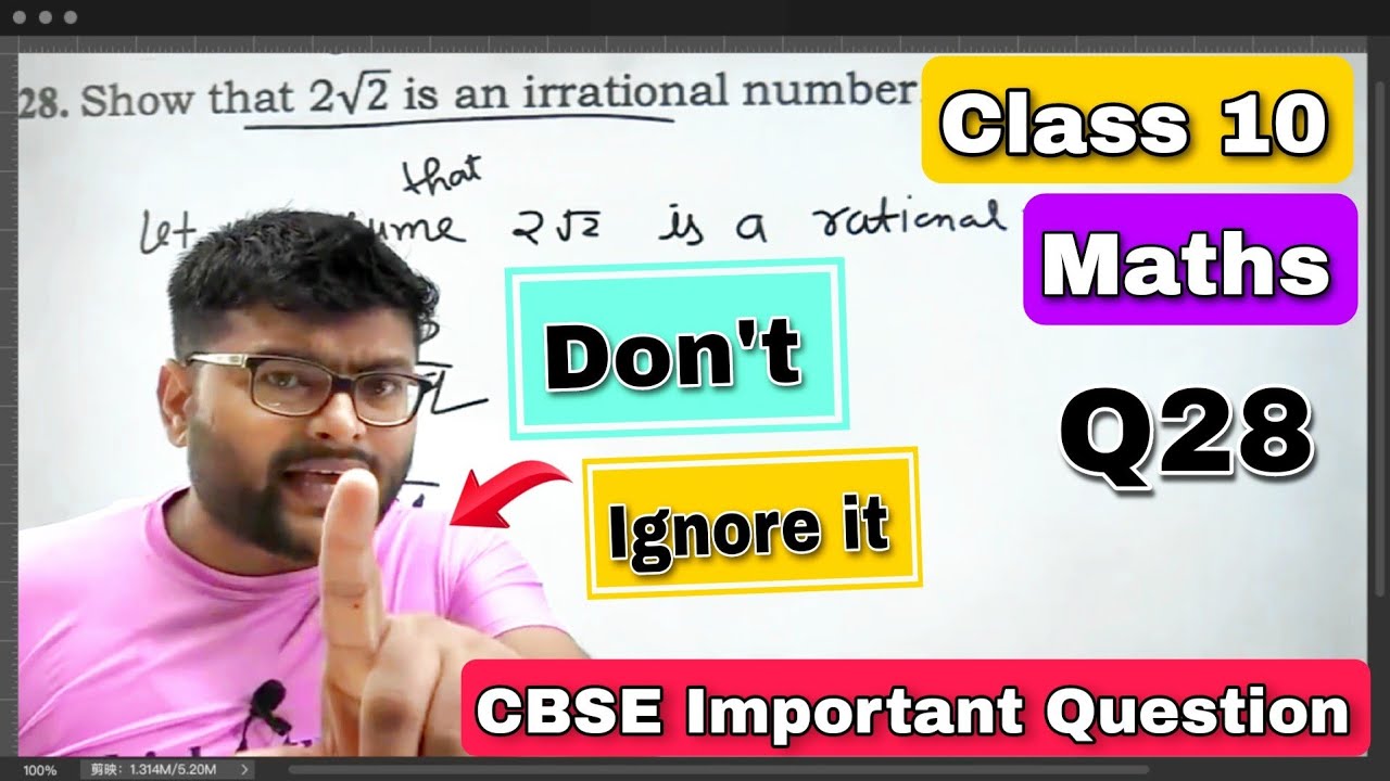 Show that 2&radic;2 is an irrational number. #a4sdoubtsengine