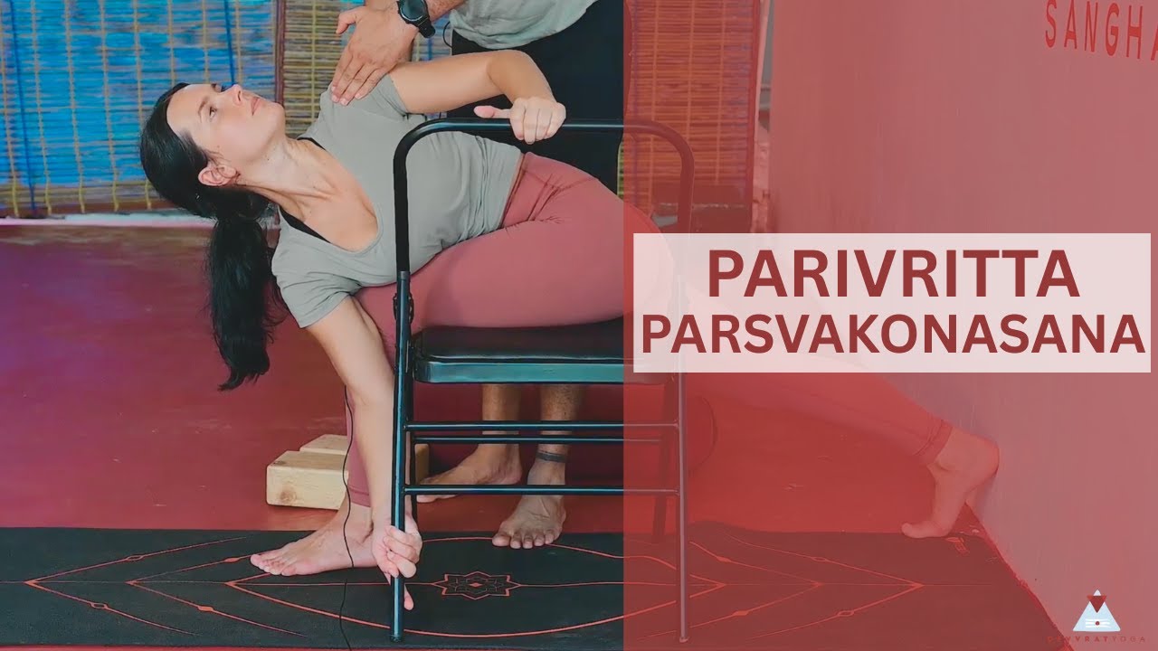 How to do Parivritta Parsvakonasana | Devvrat Yoga Teacher Training Kerala India | YTTC