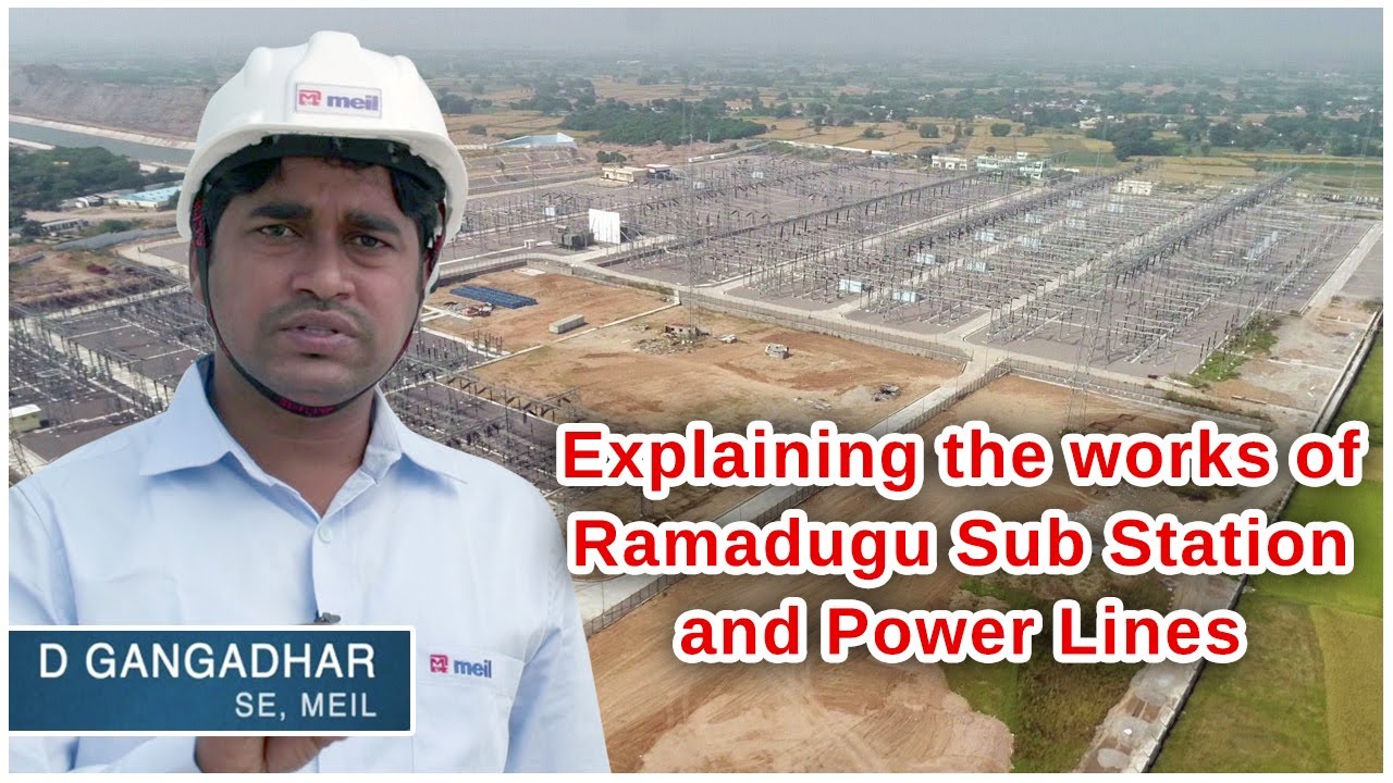Sr. Engineer D. Gangadhar explaining the works of Ramadugu Sub Station and Power Lines