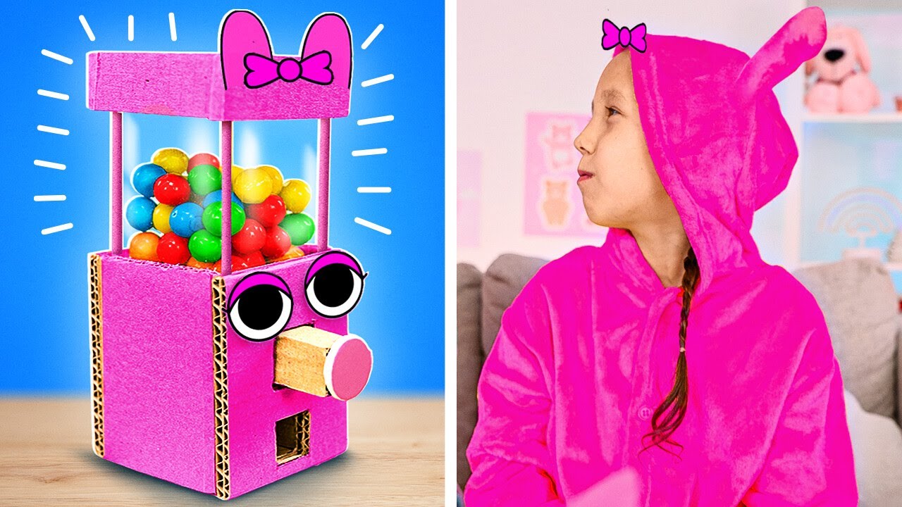 I Like My Sprunki Candy Machine 🩷🍬 Let's Create Cardboard Crafts 🤩