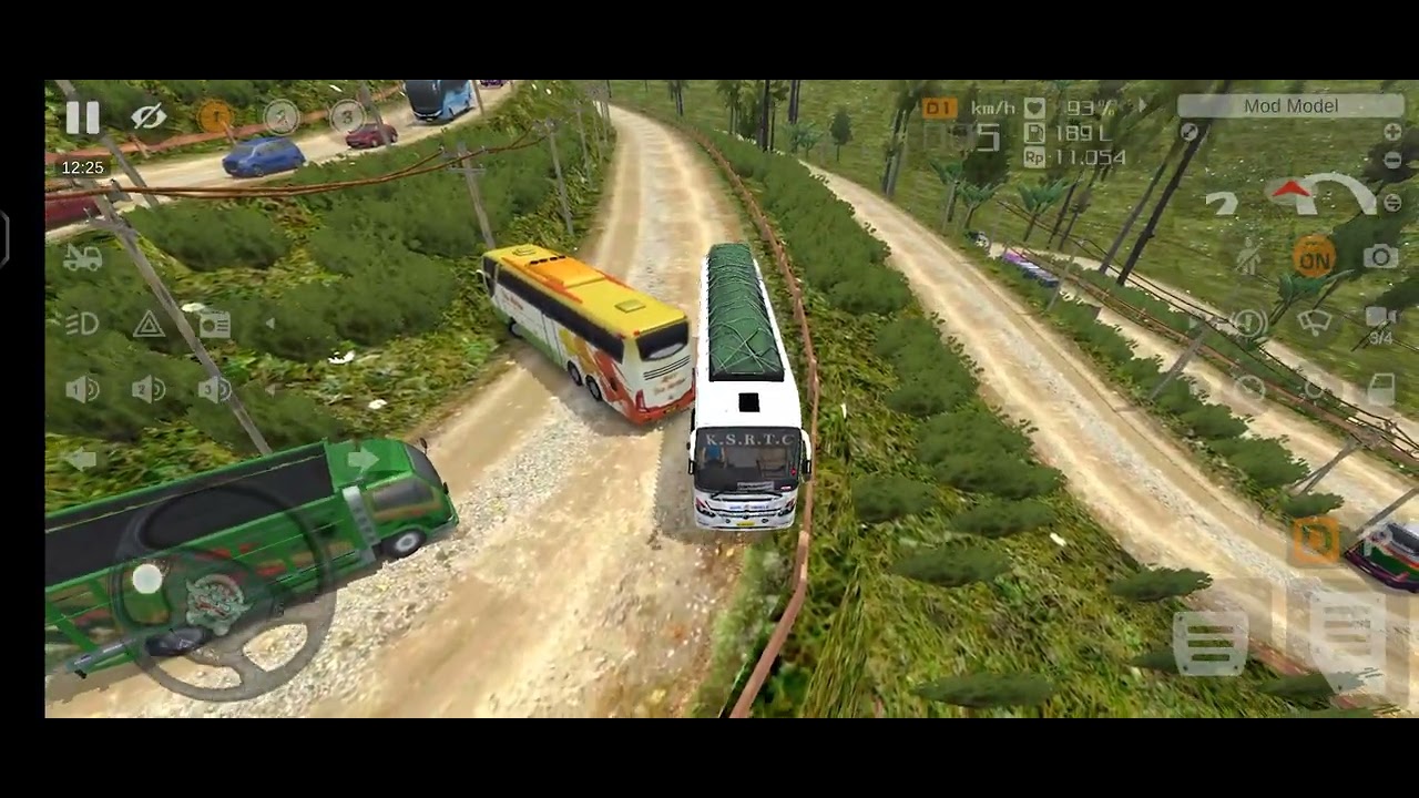 Bussid offroad hilly map mod #bussid #bussimulator @Massivetrendz 