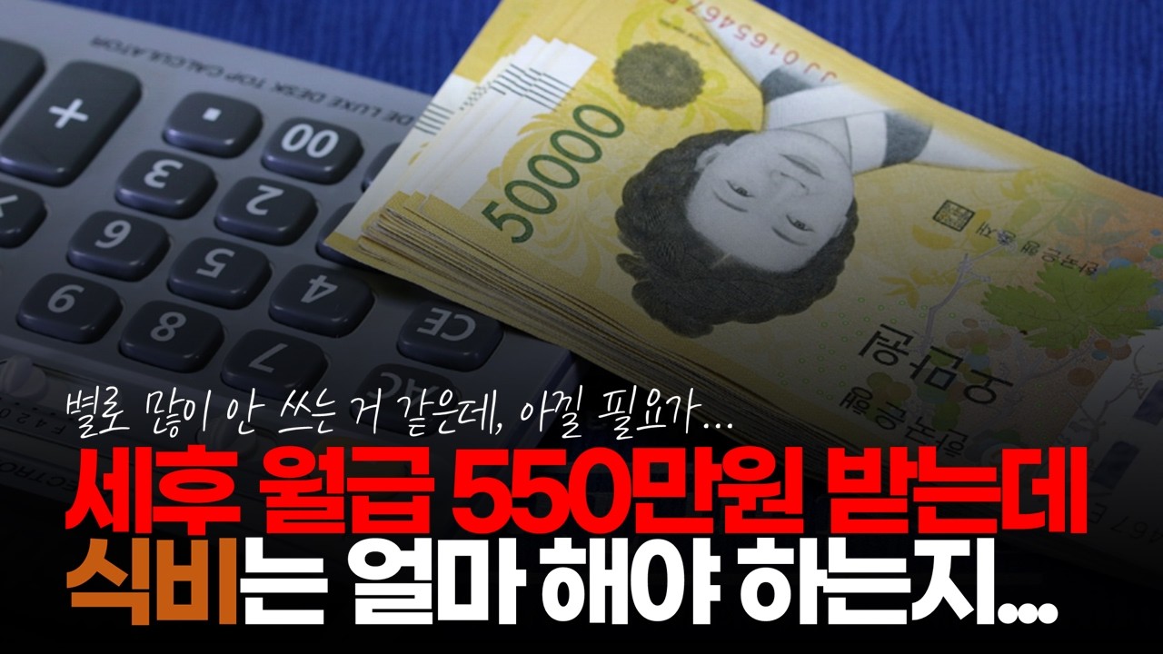(※시청자사연) 세후 월급 550에서 식비는 얼마 정도로 소비 해야 하는지 조언 부탁 드립니다! #세후550만원 #월급관리 #식비지출