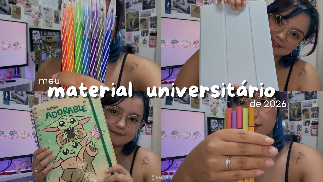 ⋆·˚ ༘ * meu material universitário de 2026 ༉‧₊˚.