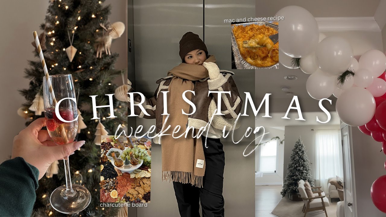 Throwing A Last Minute Christmas Party + My Yummy Baked Mac & Cheese Recipe & Charcuterie Spread
