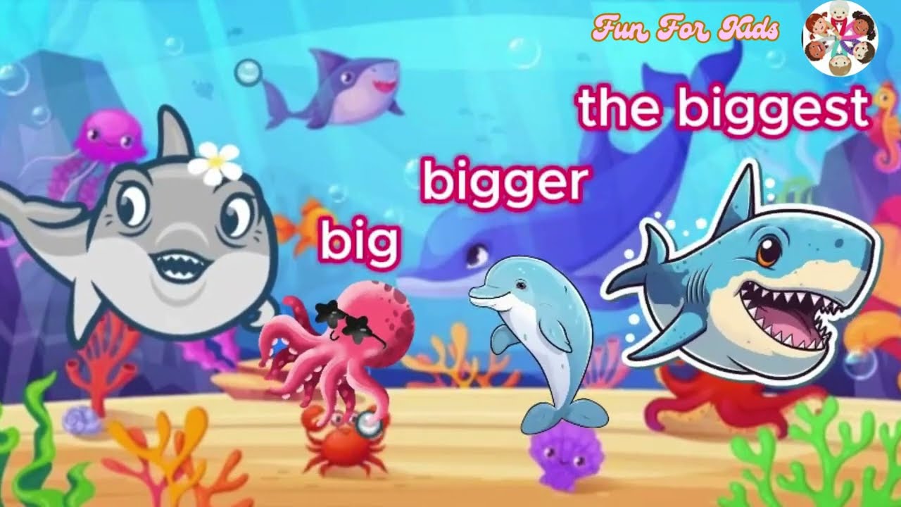 Bigger, Faster, Taller - A Fun Comparative Adjectives Song for Kids! #kidssongs #learningisfun