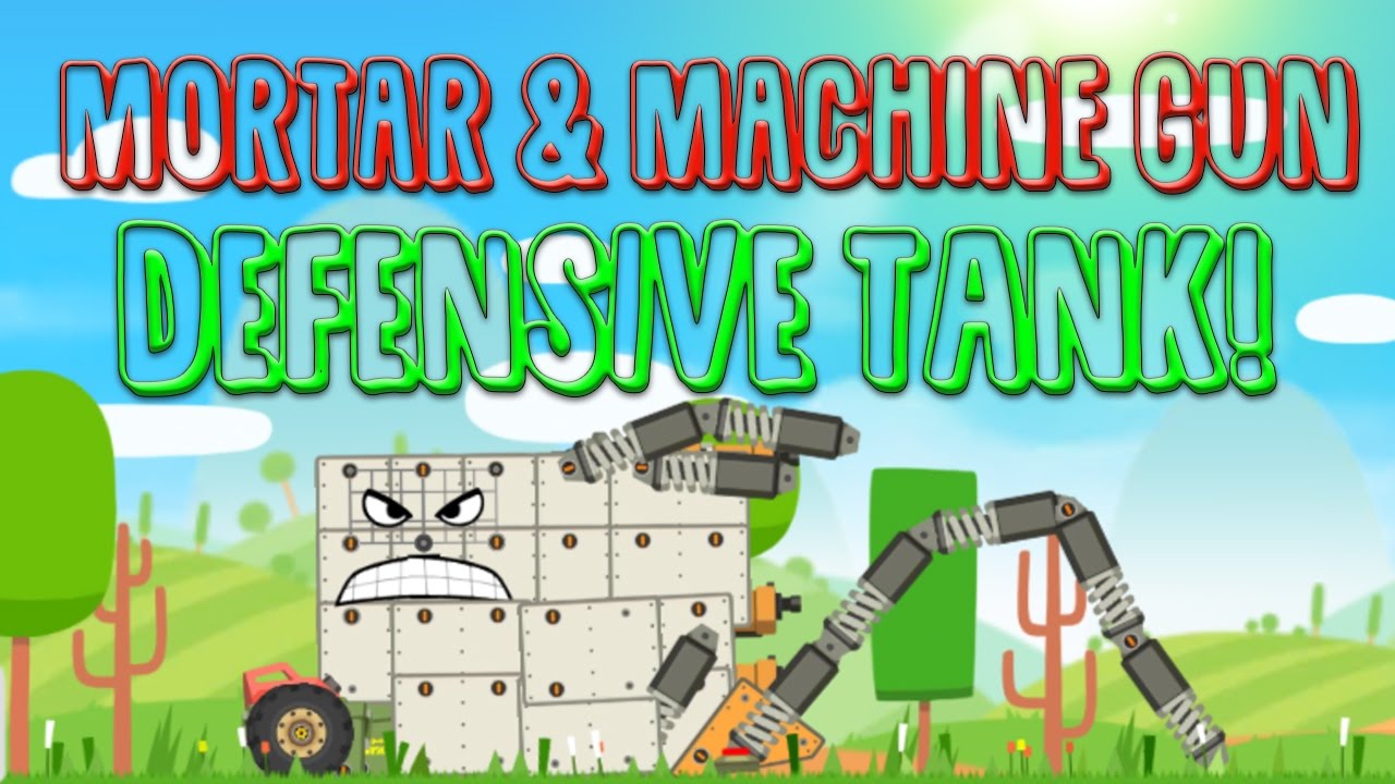 Super Tank Rumble Mortar & Machine Gun Defensive Tank