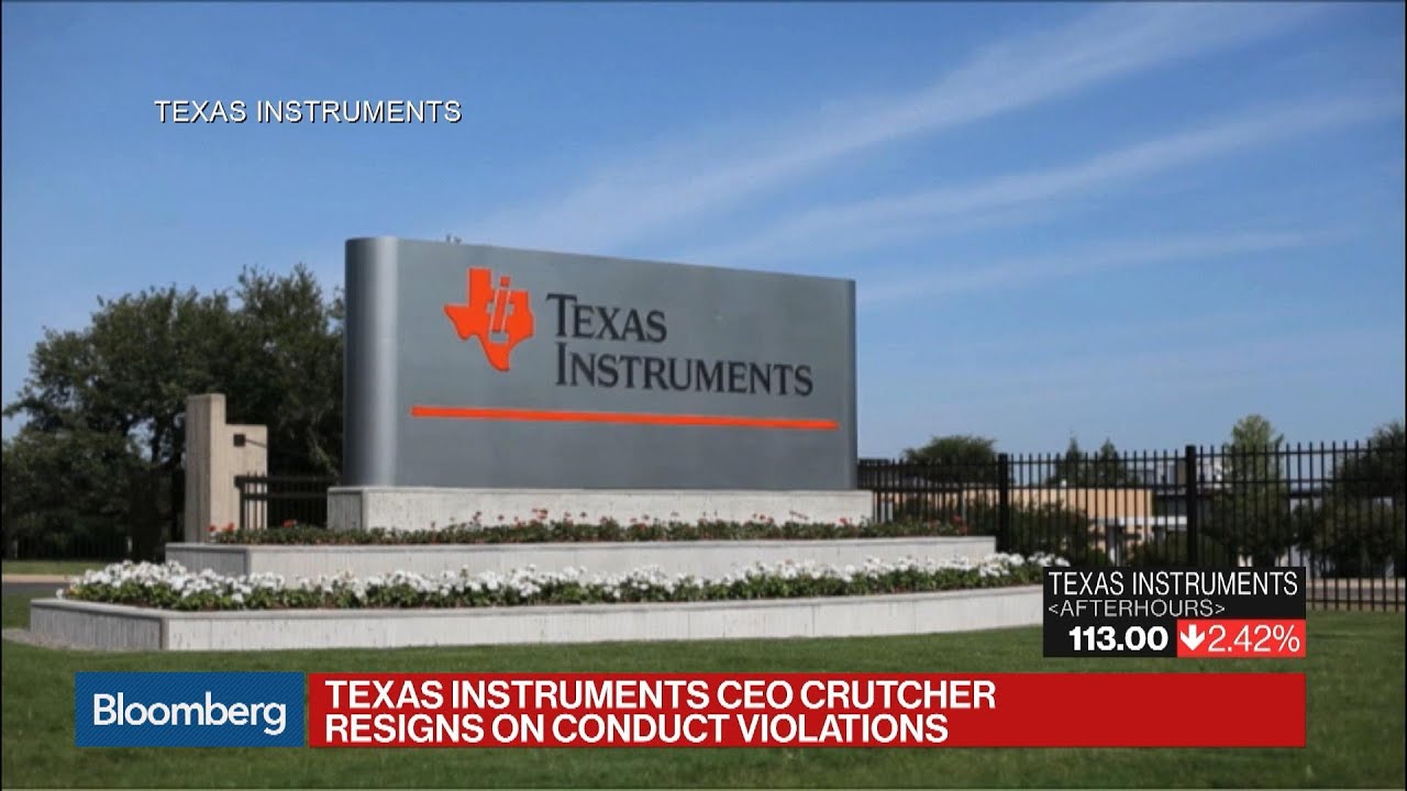 Texas Instruments CEO Crutcher Resigns on Conduct Violations