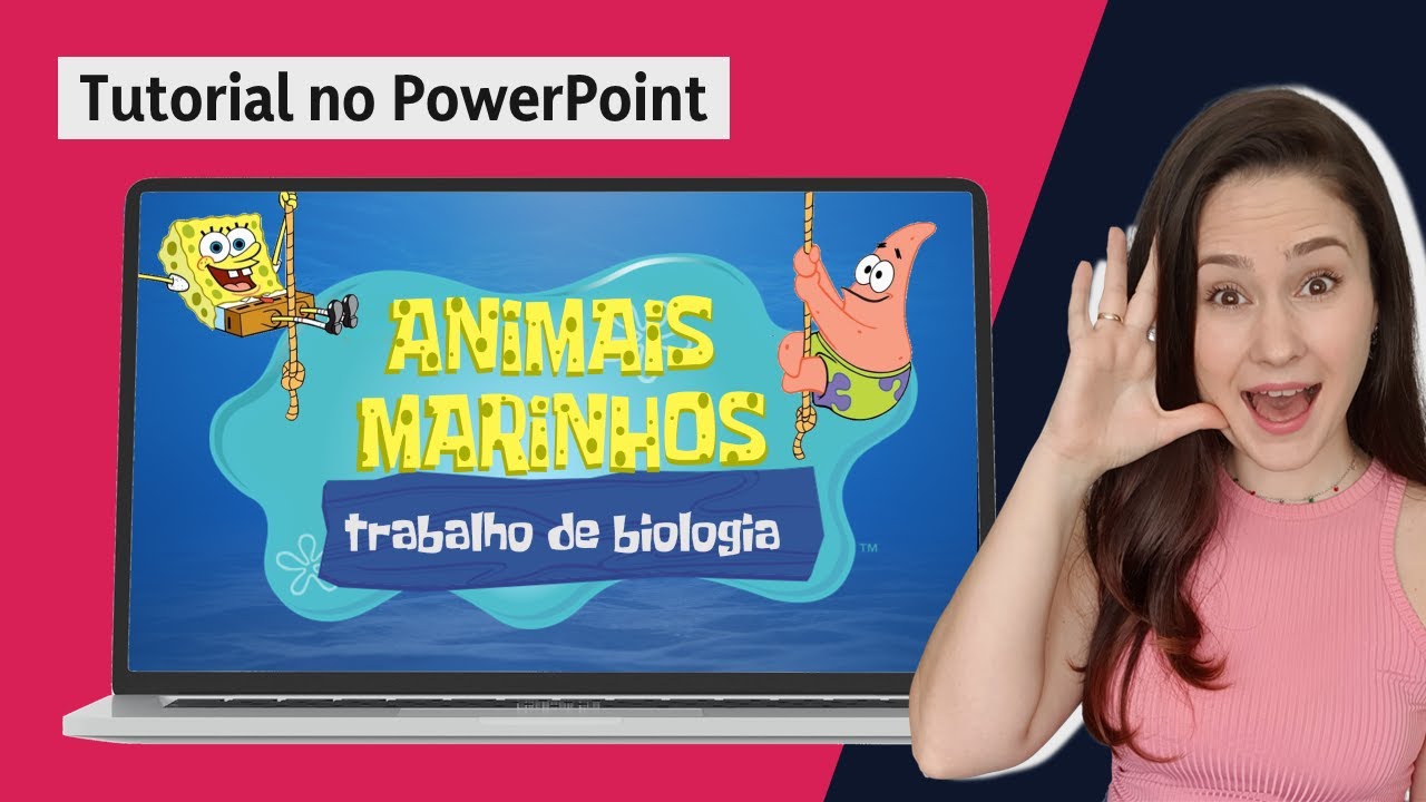 Slides do Bob Esponja para Aula de Biologia - Tutorial Power Point