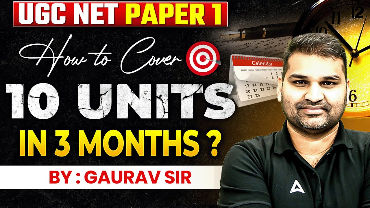 UGC NET Paper 1 All 10 Units Revision In 3 Months | UGC NET Paper 1 Preparation | UGC NET Paper 1