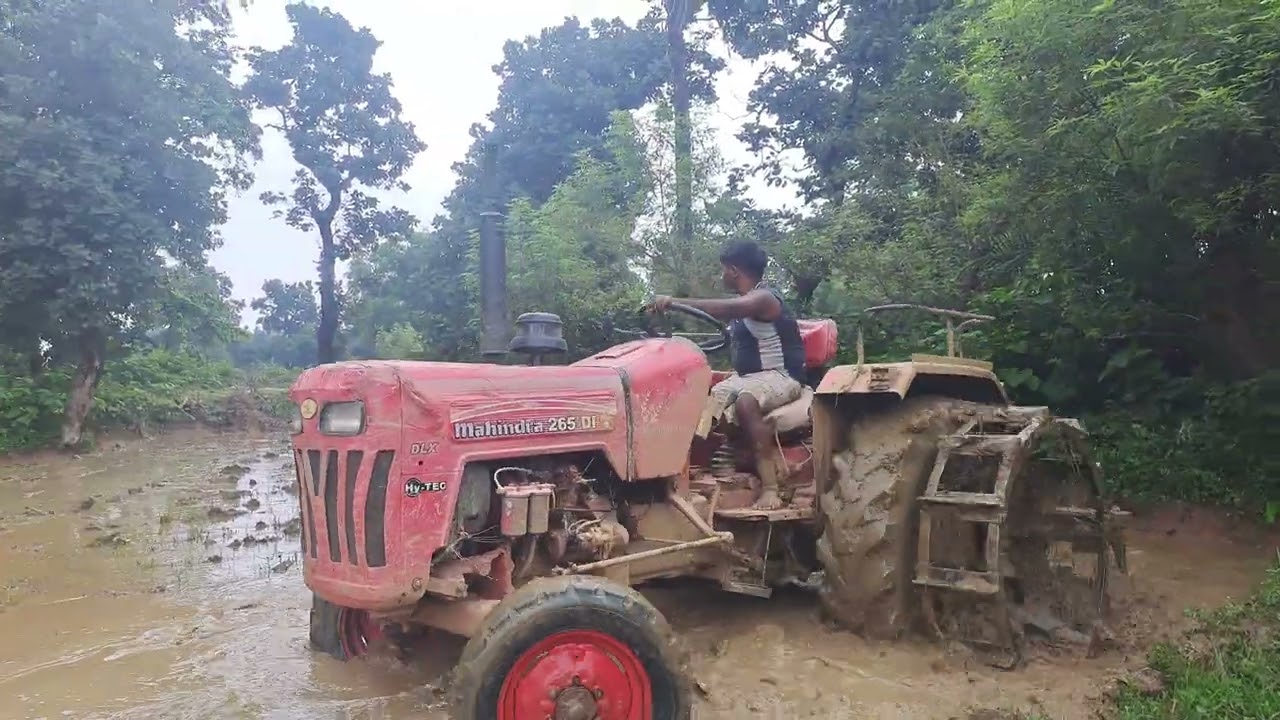 Mahindra 265 ने की खेत की गीली जुताई | Desi Kisan