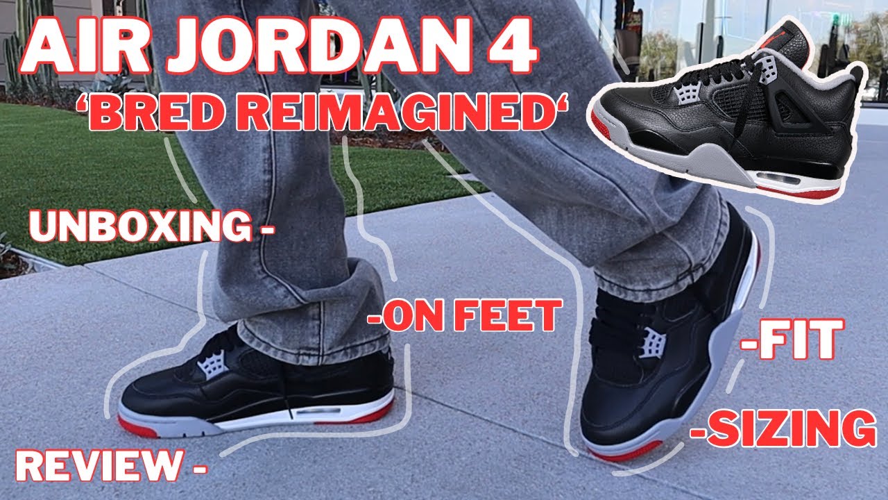 Air Jordan 4 'BRED Reimagined' | Unboxing / Styling / On Foot / Sizing & Review | Jayden Nebril
