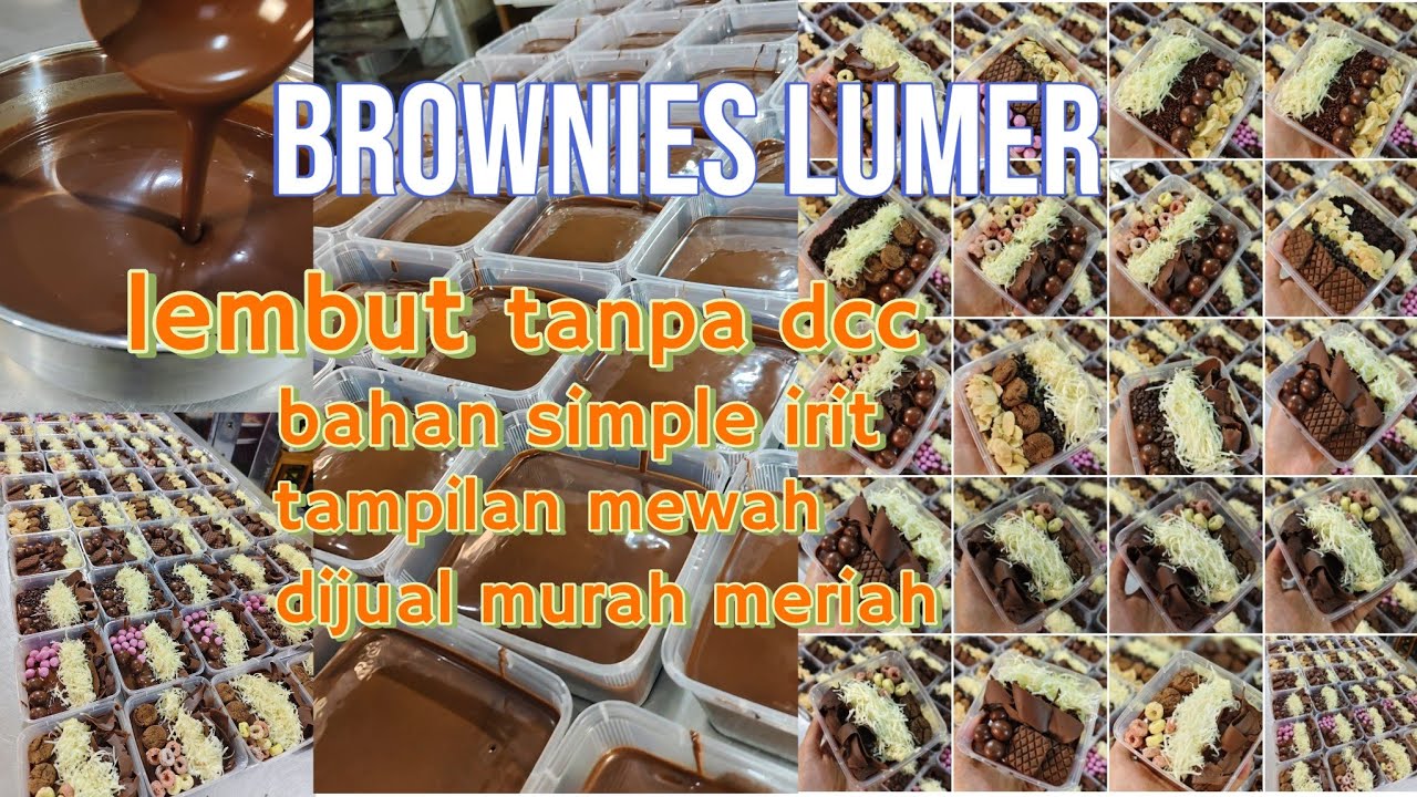 Brownies lumer cocok untuk jualan tanpa oven. Bahan ekonomis,bikinnya mudah , untung berlipat ganda