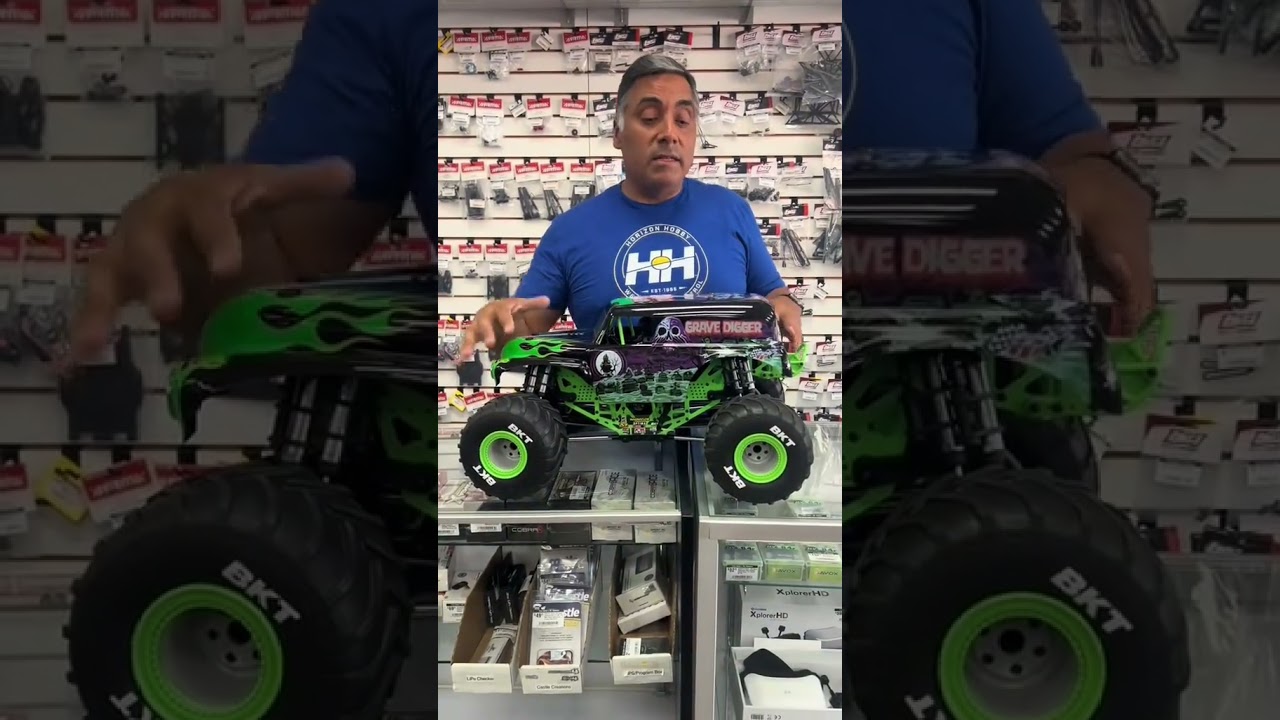 Losi LMT 20 Grave Digger is here Unboxing and demo fasteddiesrc