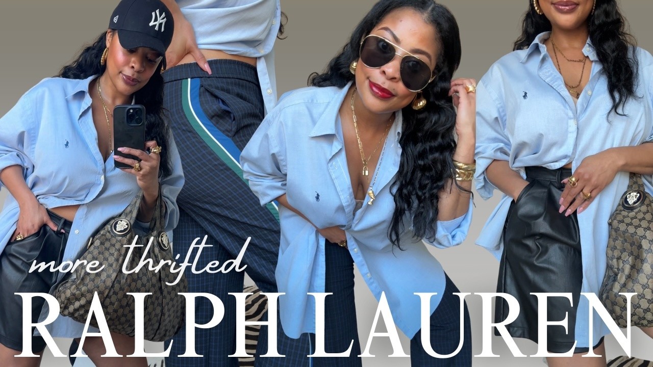 Thrift With Me at Goodwill & Salvation Army | Styling Ralph Lauren for Spring