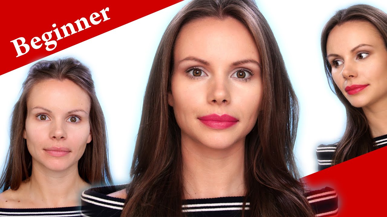 Makeup tutorial for Beginners - Heart or Diamond Shaped Face and Bronzer for Pale Skin