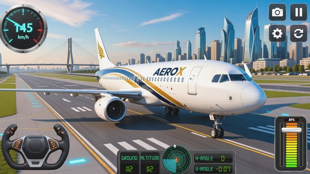 Flight Airplane City Pilot Simulator - Seconds From Total Cash Android Gameplay 🎮 