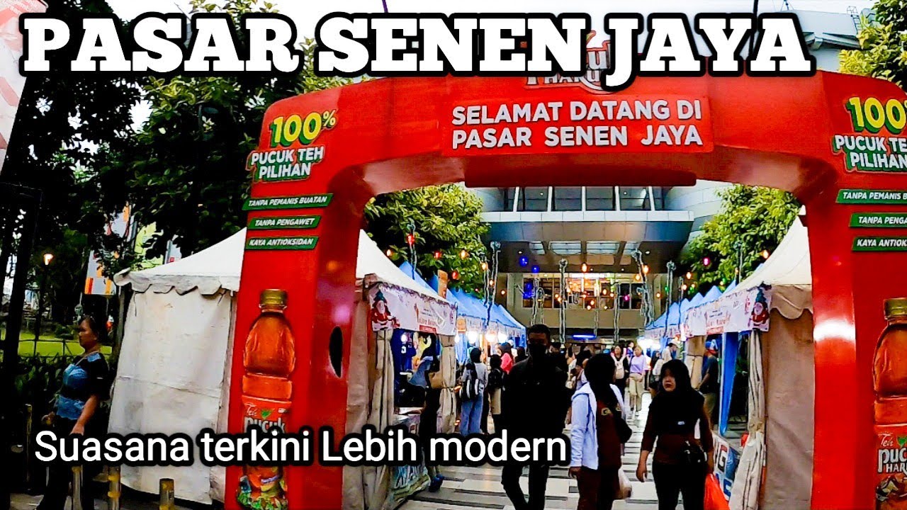 SUASANA TERKINI PASAR SENEN JAYA JAKARTA MENJELANG TAHUN BARU.