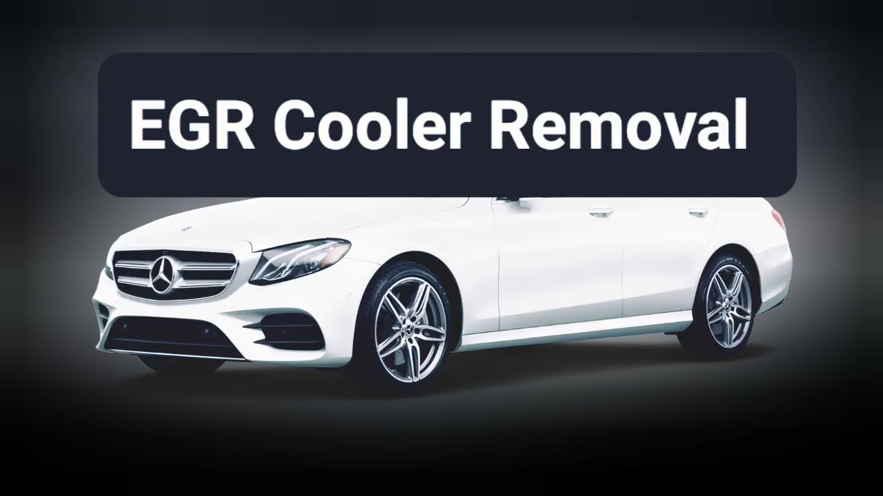 Демонтаж охладителя системы рециркуляции отработавших газов (EGR) на Mercedes W213 OM651 (E 200CD...