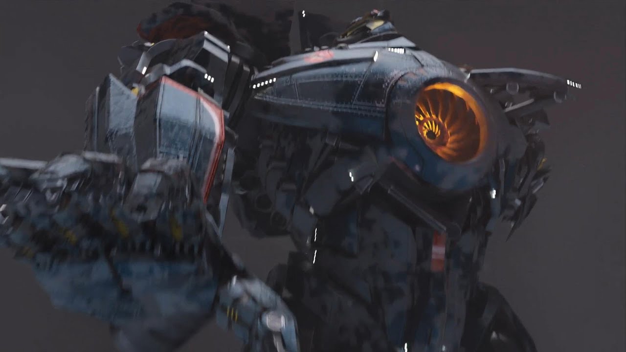 rwcreation of gipsy danger baech scene (3D Blender) #cgi #blender #pacificrim