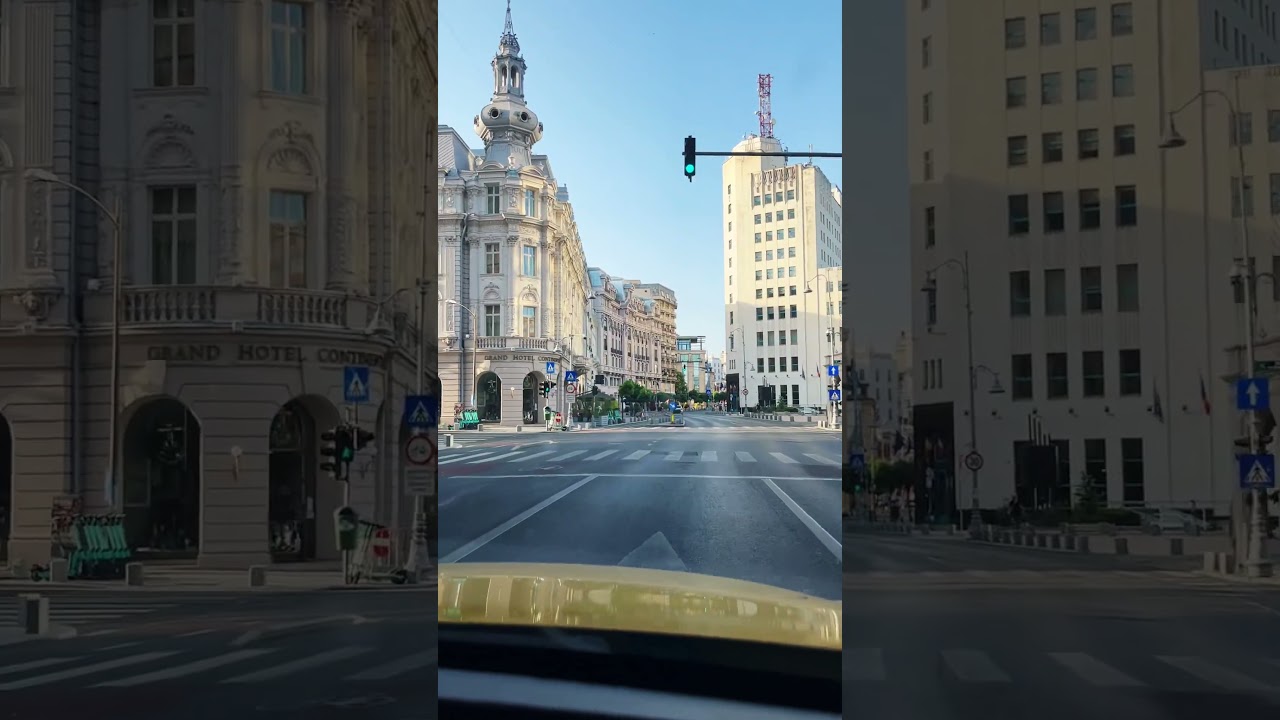 Sunny morning drive in Bucharest 💙💛❤️  #bestofeurope #bucharest