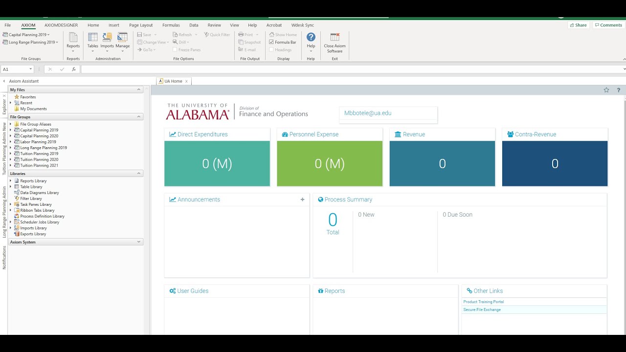 Axiom Excel Client Reports