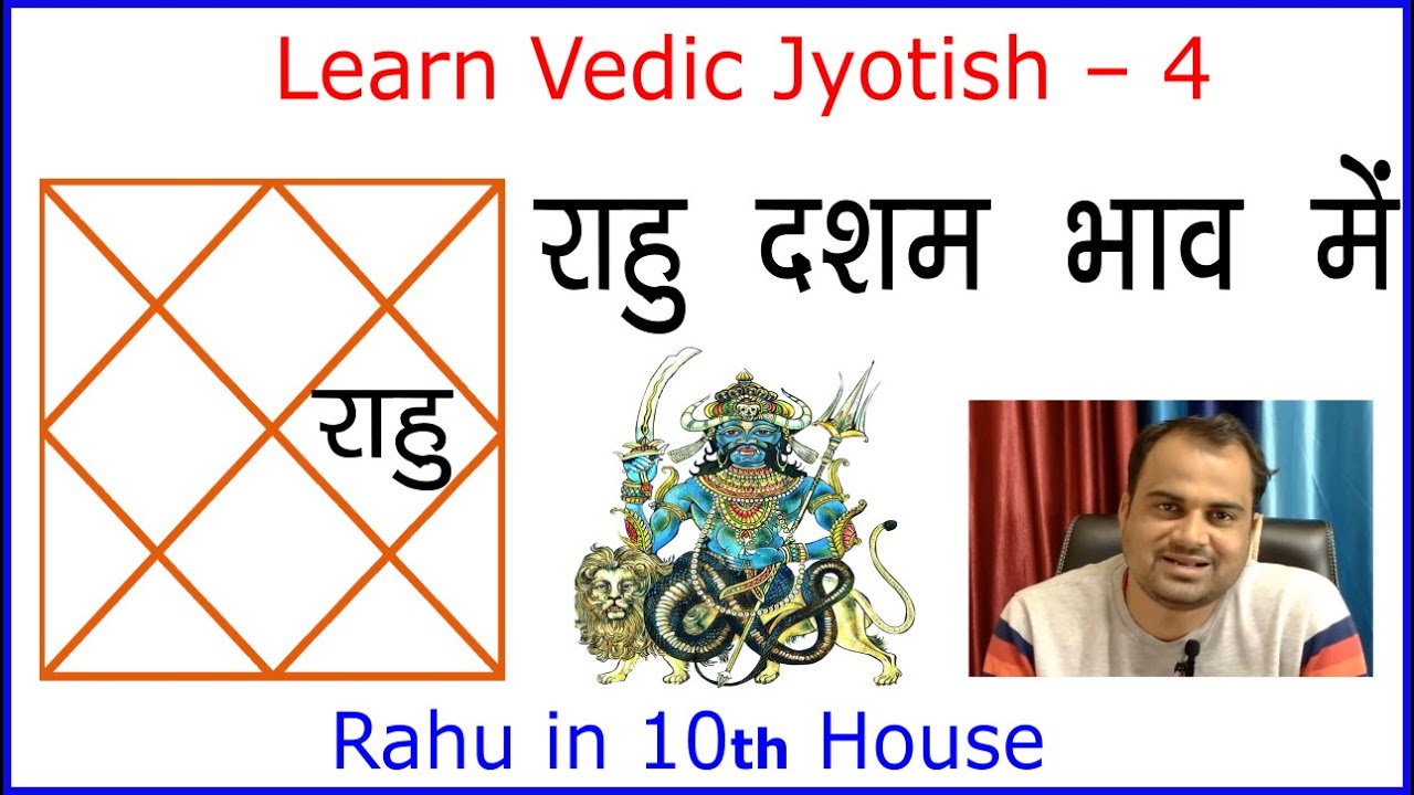 learn vedic jyotish – 4 | Rahu in 10th House | राहू दशम भाव में | Rahu Dasham Bhav me