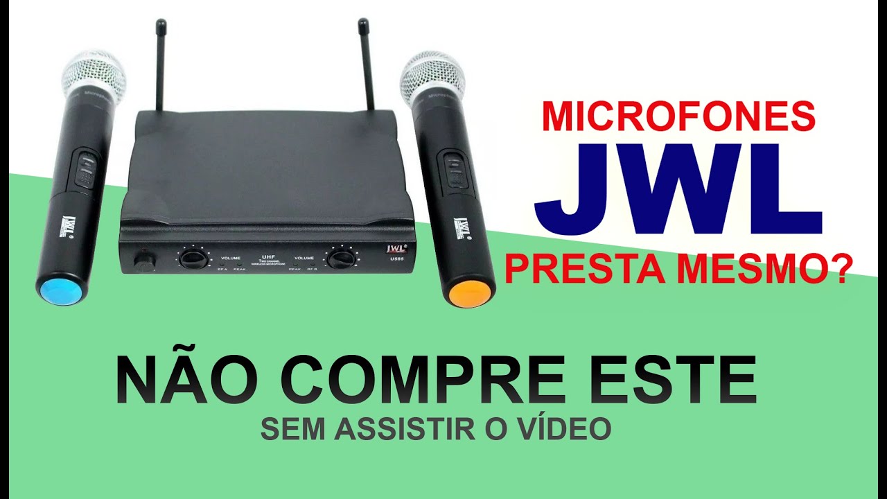 TUDO SOBRE Microfone sem fio JWL Uhf U585 - Vale a pena mesmo?