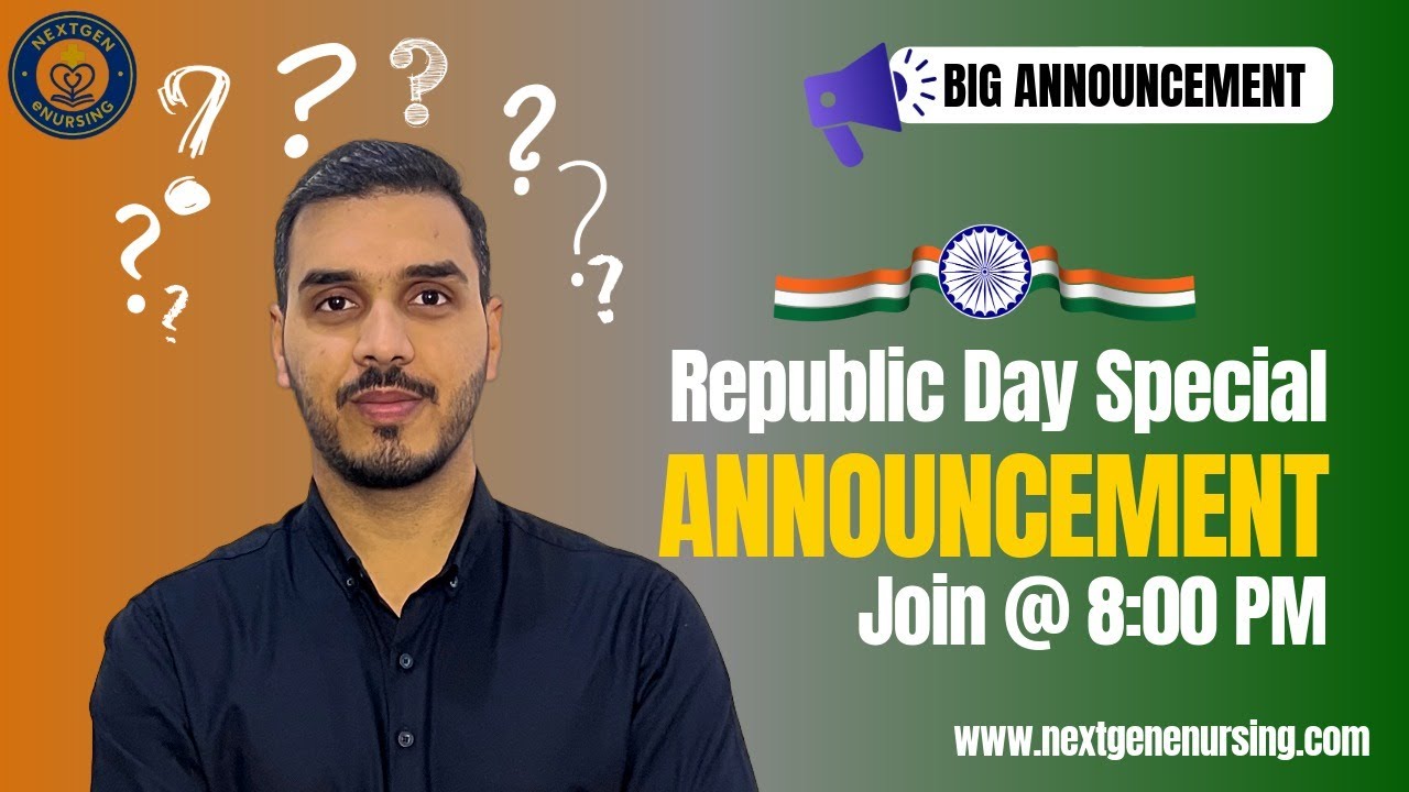 🇮🇳 Republic Day Special BIG REVEAL at 8 PM | Nursing Aspirants (RRB) Must Watch | NEXTGEN eNursing