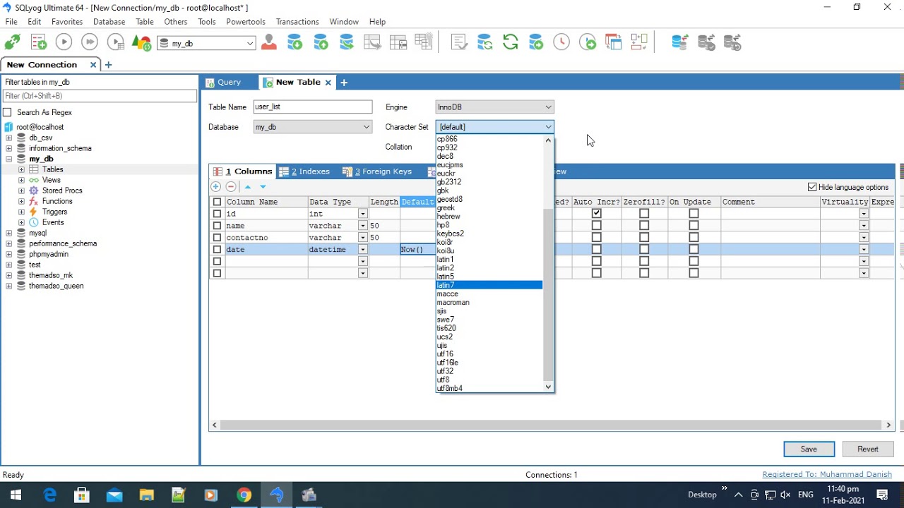 SQLYOG Create Database | Create Table | Insert data | MYSQL Remote