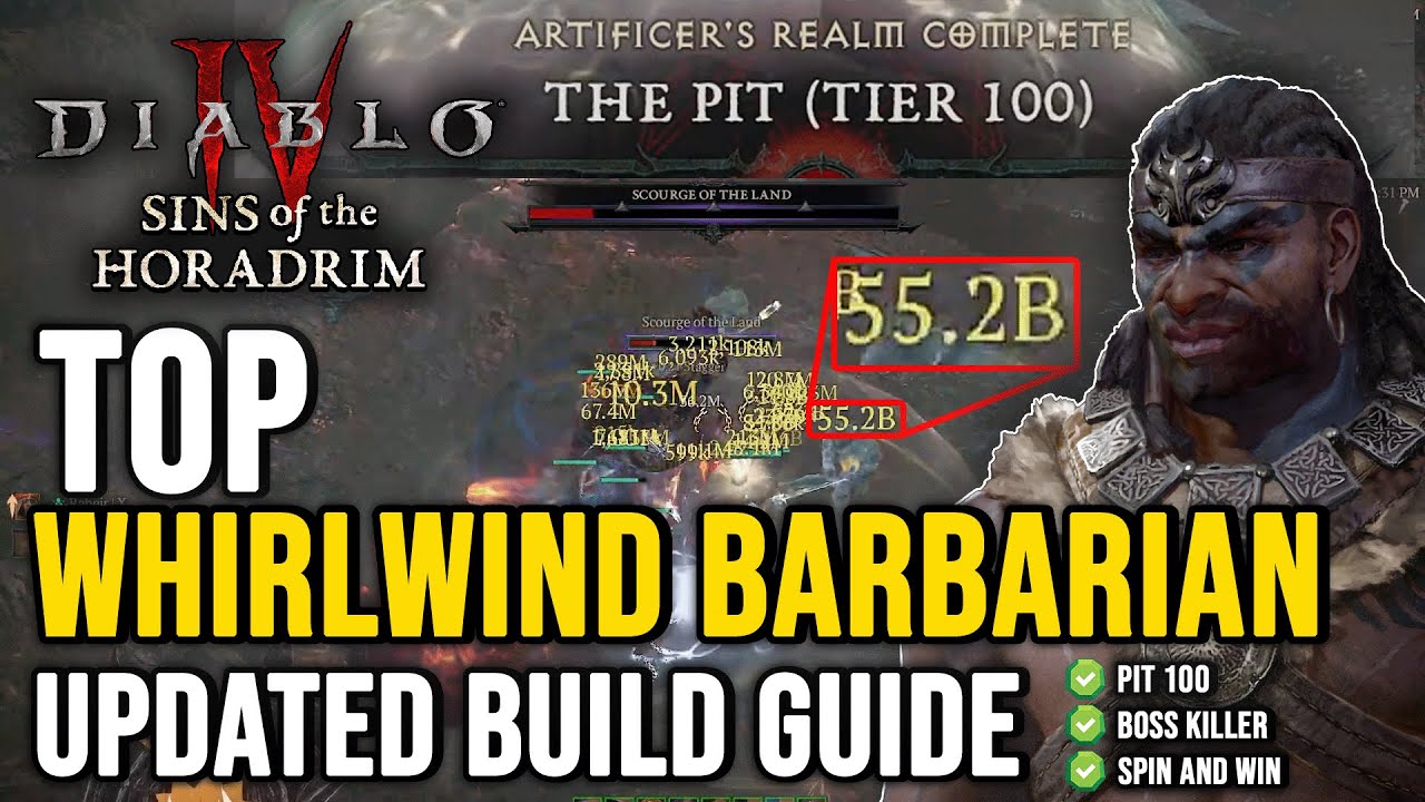 [Updated] Best Whirlwind Barbarian Build Guide - Diablo 4 Season 9