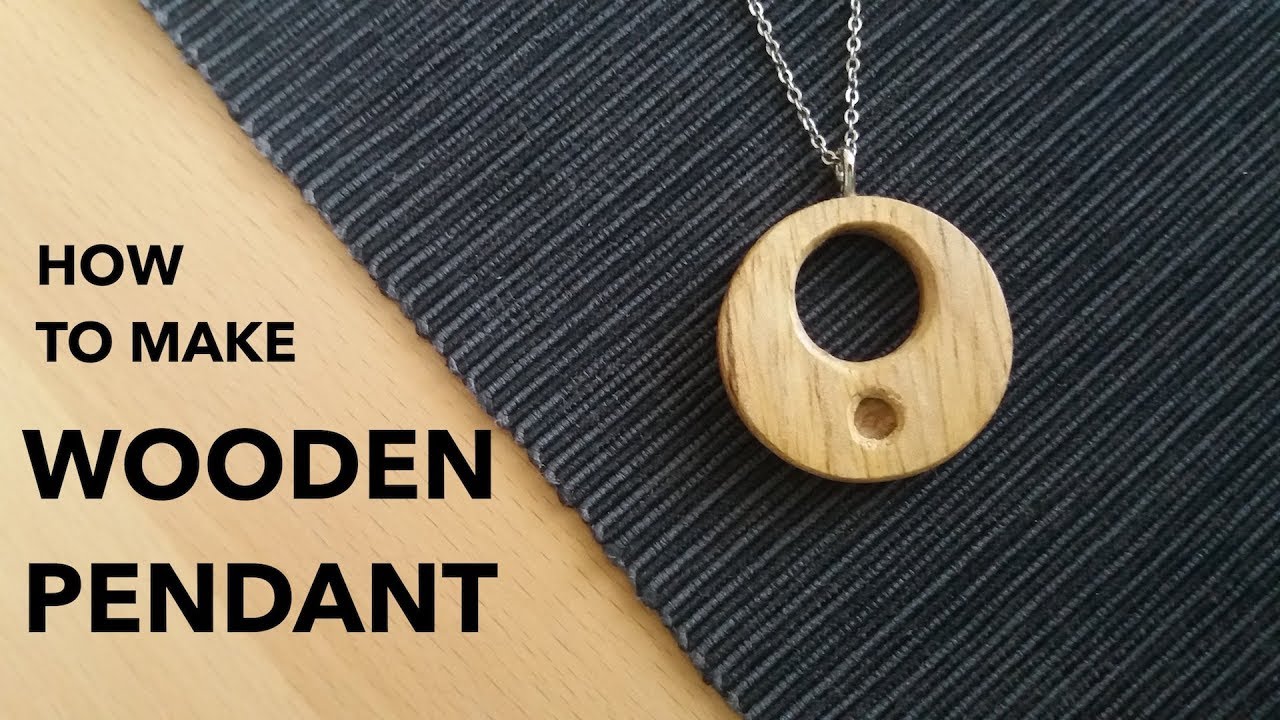 How to make A Wooden Pendant (Amulet) // Woodworking