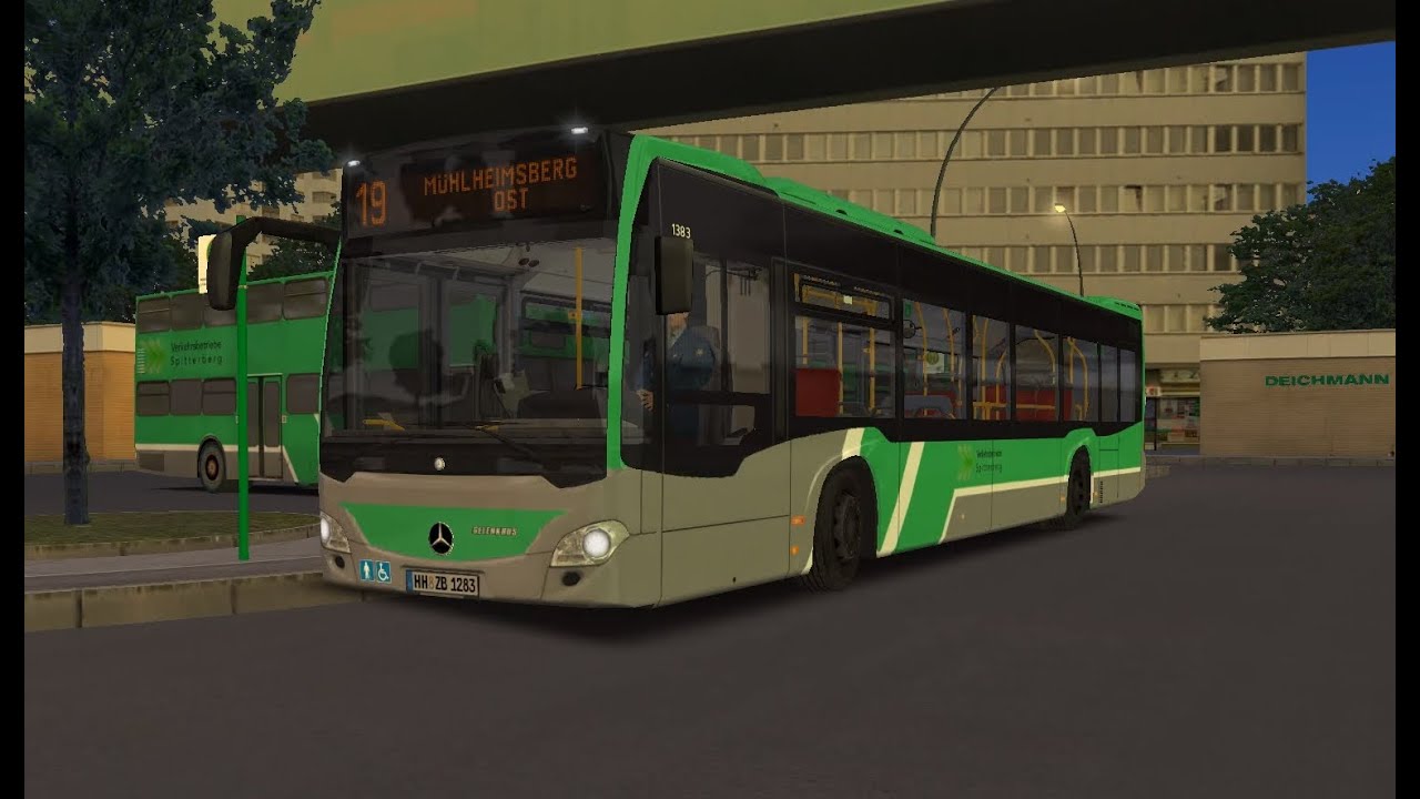 OMSI 2. Spitterberg, Line 19, Mercedes-Benz Citaro C2. Part 2