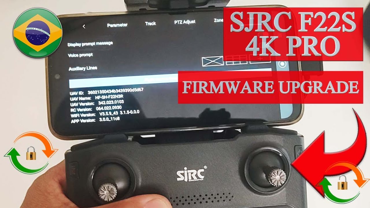 SJRC F22S 4K PRO - FIZ A ATUALIZAÇÃO DO FIRMWARE VIA APP - INICIANTE