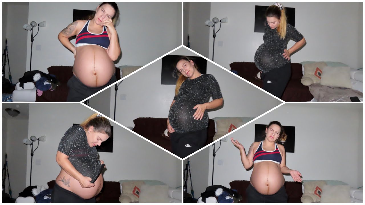 Pre-pregnancy clothes challenge twins 34 weeks.
