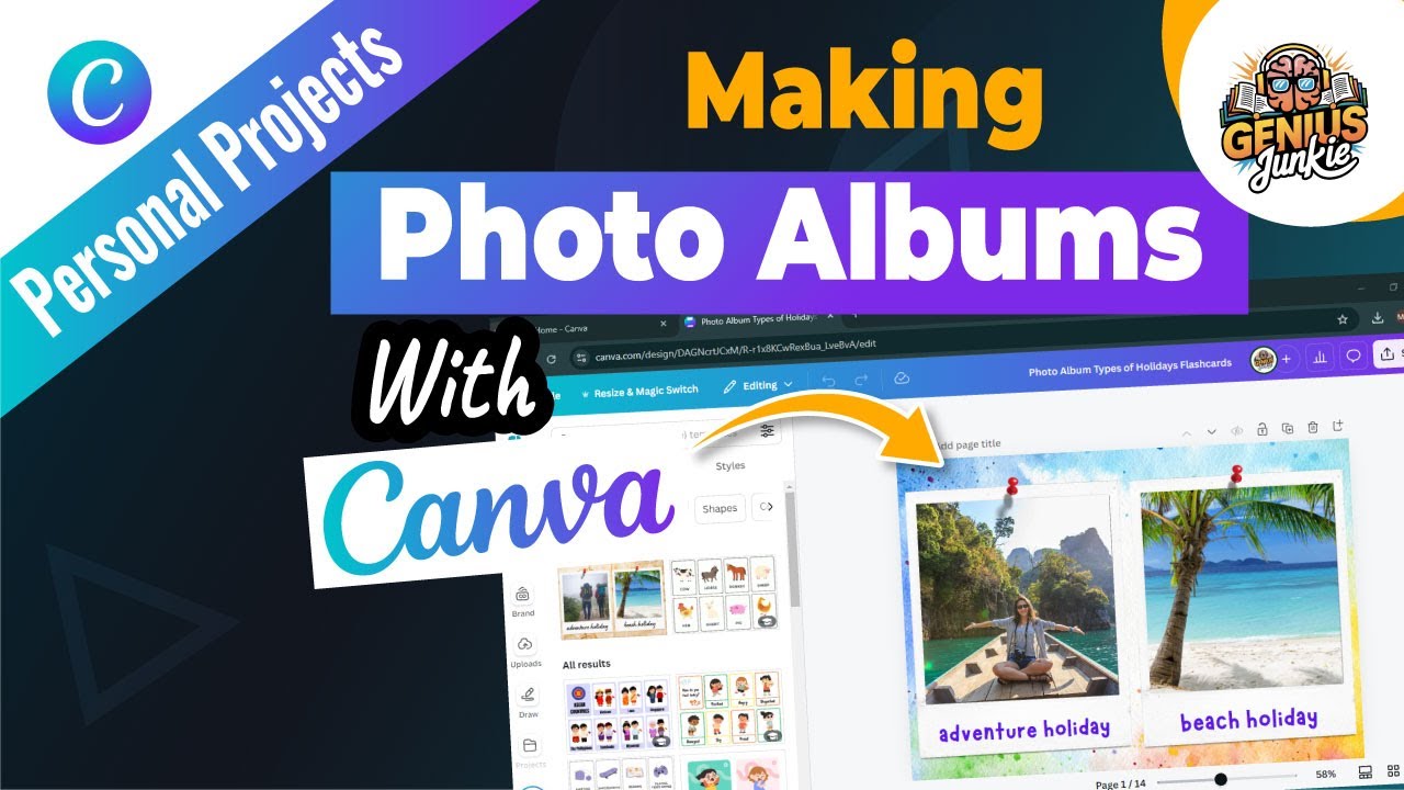Создание фотоальбомов с помощью Canva Design. Прекрасные воспоминания. Пошаговое руководство!