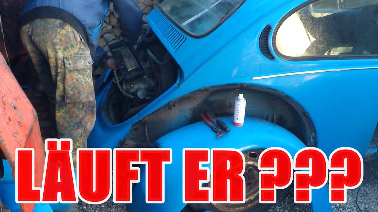 ERSTER MOTORSTART NACH 10 JAHREN (VW K&Auml;FER)