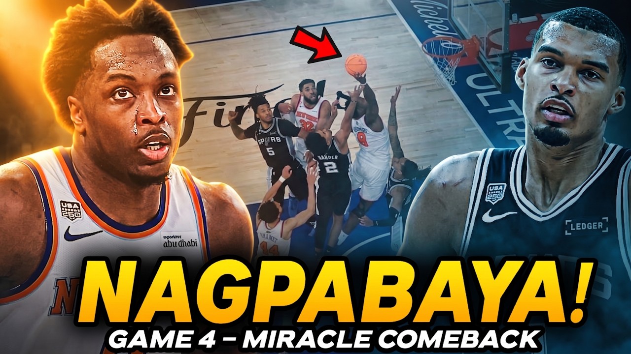 NAGPABAYA ANG SPURS! Grabe ang Knicks Miracle Comeback, 29 Points ang Hinabol | 3-1 na ang Serye!