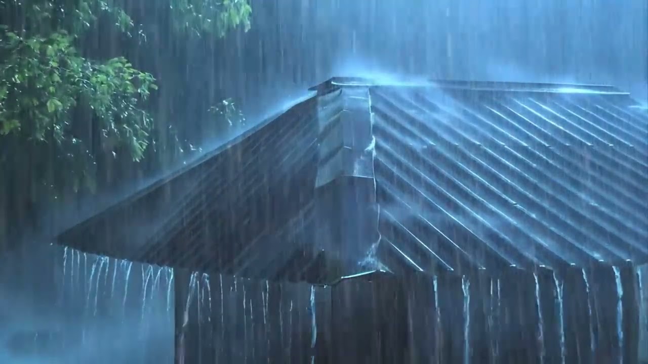 Sons De Chuva Para Dormir - Barulho de Chuva Pesada No Telhado para relaxar