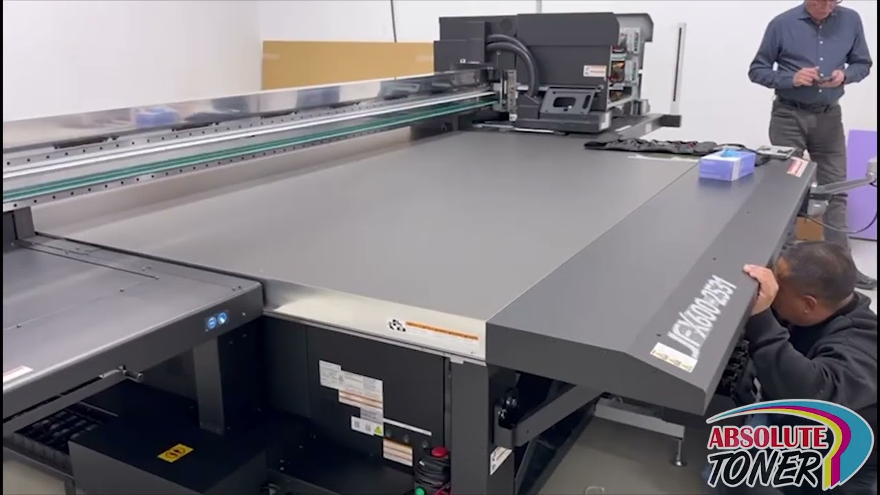 Mimaki JFX600-2531 UV LED Flatbed Printer Installation by Absolute Toner Mimaki Authorized Dealer