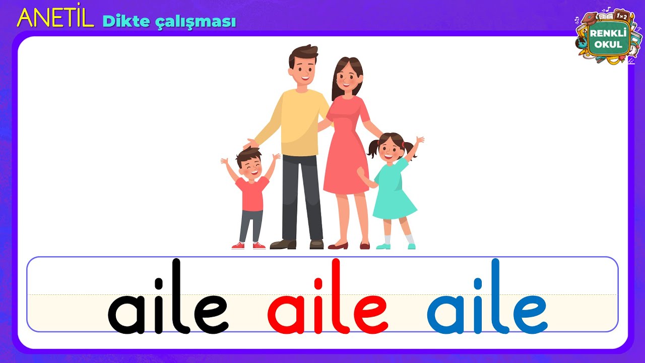 ANETİL Sesleri Resimli Dikte Çalışması - 1. Sınıf Dikte Nasıl Yapılır