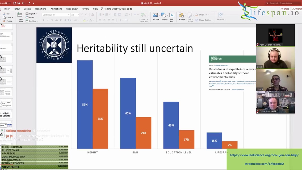 Journal Club February 2019 - Longevity Genomics