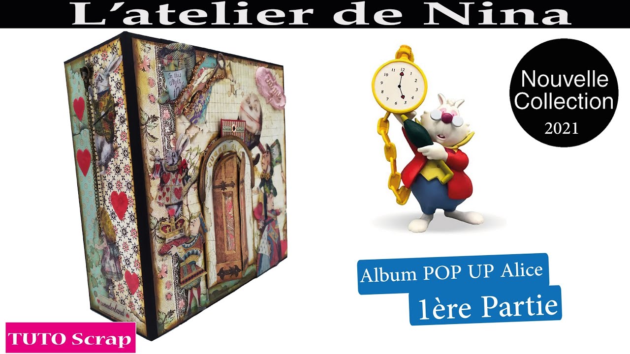 Tuto Album Pop Up Alice Through in the looking glass Stamperia Partie 1