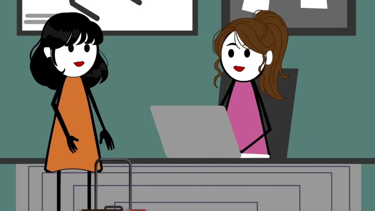 How Veronika Protects Professional Boundaries at the Airport Counter #gplus #animation