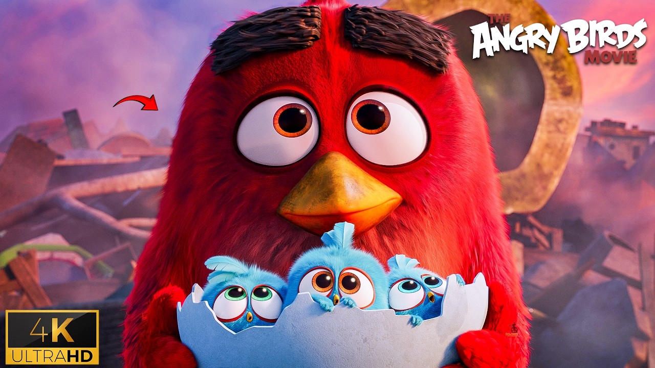Красный против Свиньи - Финальная сцена боя Angry Birds - Сцена с красным героем