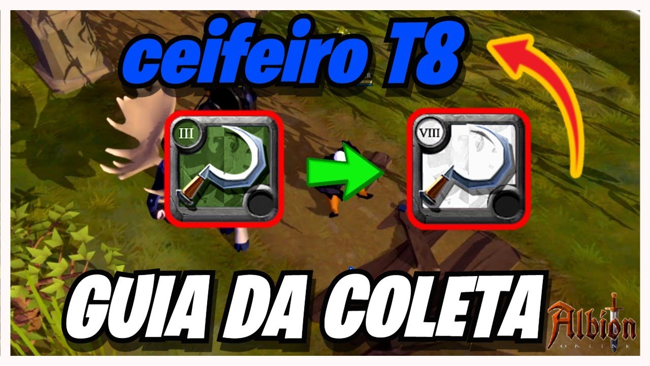 COMO UPAR A COLETA de CEIFEIRO ATE O TIER 8 GUIA DO INCIANTE | ALBION ONLINE