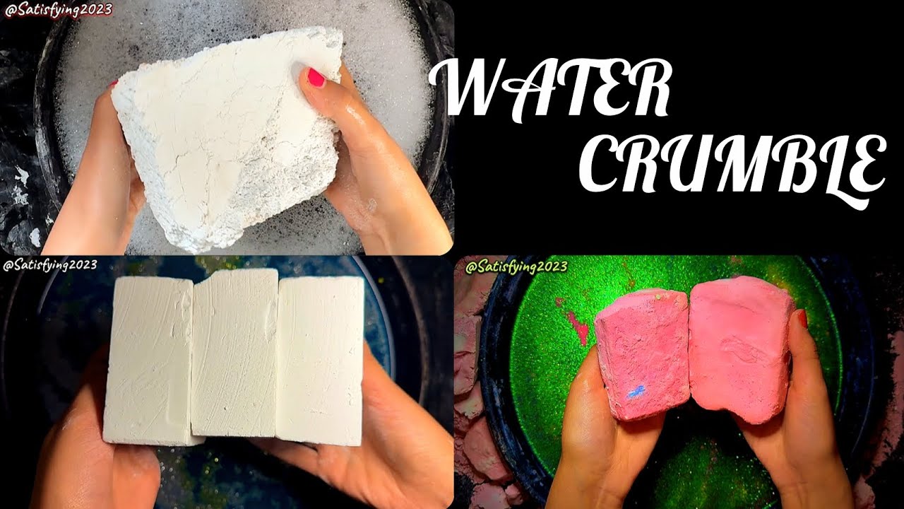 🎀✨GRITTY WATER CRUMBLE credit @Satisfying2023 #asmr #satisfying #viral 