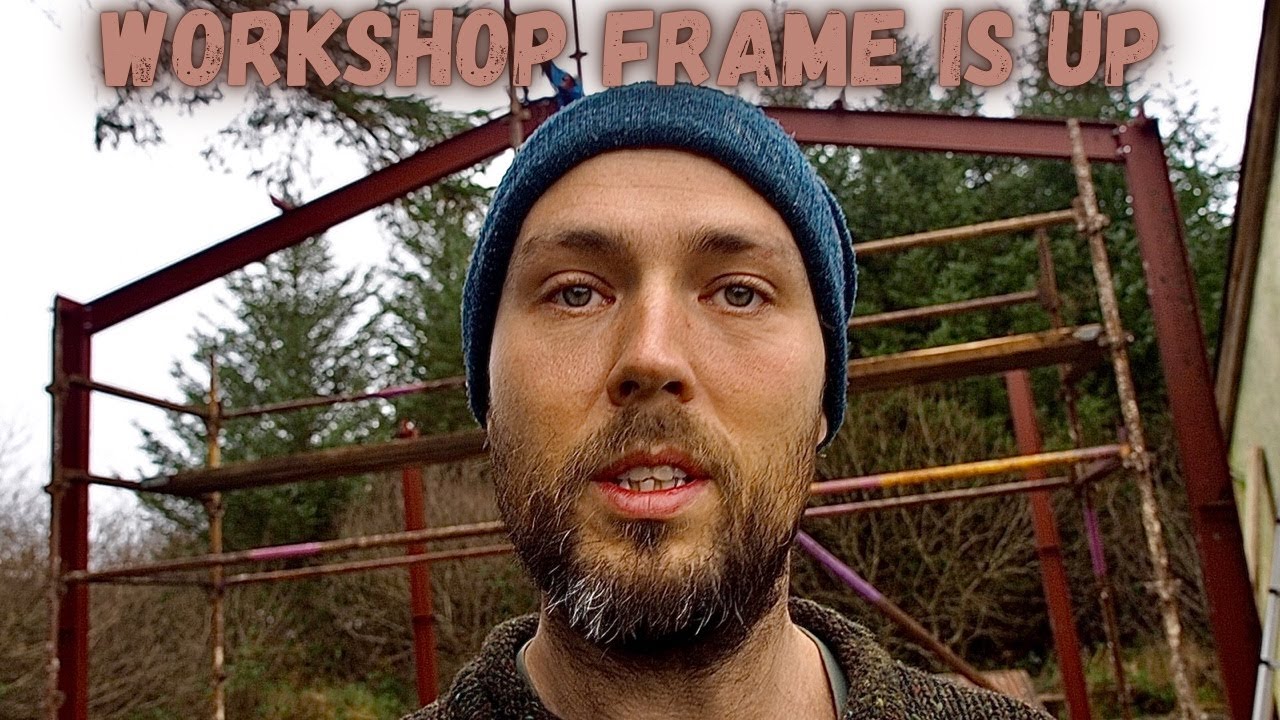 Workshop Steel Frame Self build Part 1